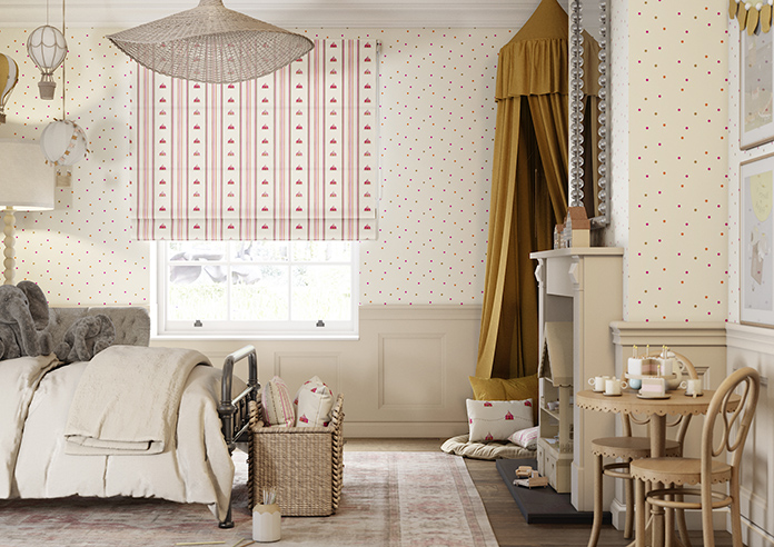May Day, Tent Stripe Brights - Twist&Fit Roman Blind - Image 3